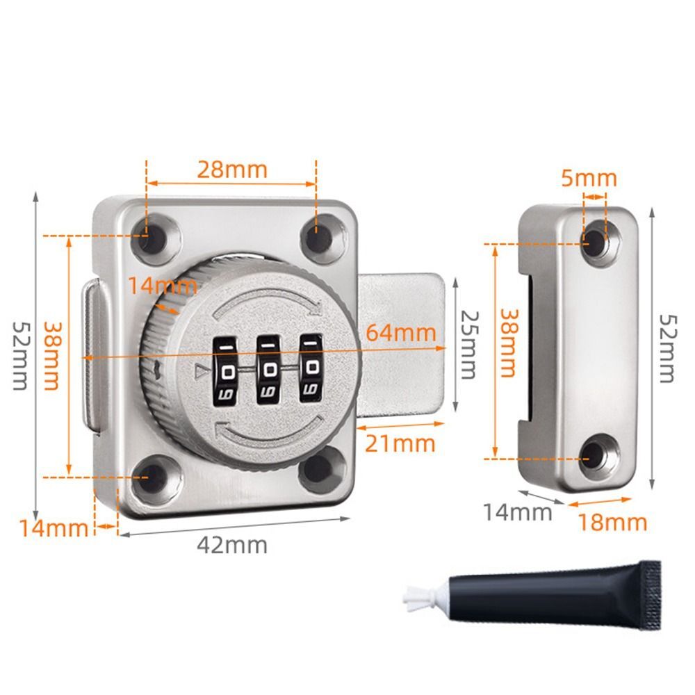 Latch Set Keyless Combination Latch Household Cabinet Password Locks | eBay