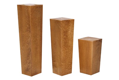4x Holz Quadrat Möbelfüße Beine Buche für Sofa Kommode Hocker 4''-10'' M8 M10