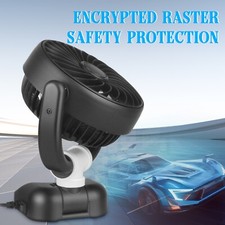 12V USB Car Cooling Fan 360 Rotatable Portable Office Desk Truck Air Cooler Fan
