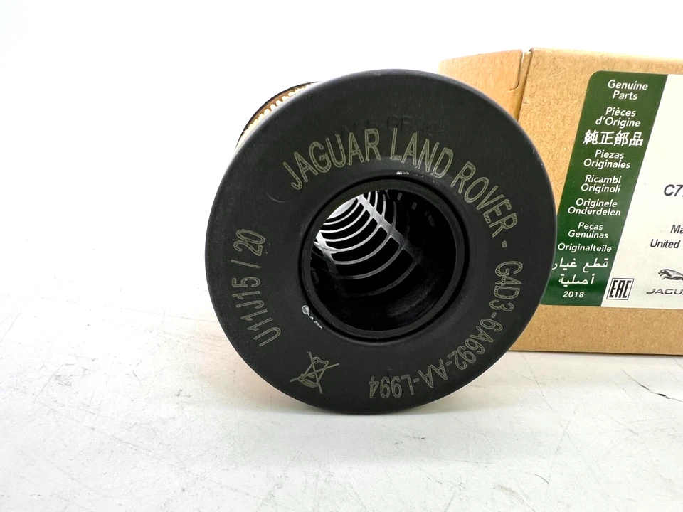 NUEVO Filtro de aceite genuino JAGUAR 2.0 Land Rover JDE37128 XE F-PACE XF EVOQUE Foto 2 de 2