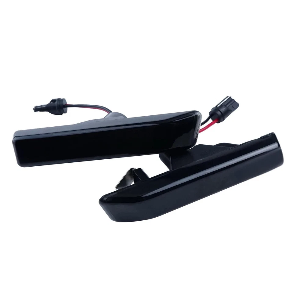 For 1999-06 BMW X5 E53 Black Lens Amber LED Turn Signal Side Marker Lights Lamp Foto 4 de 4