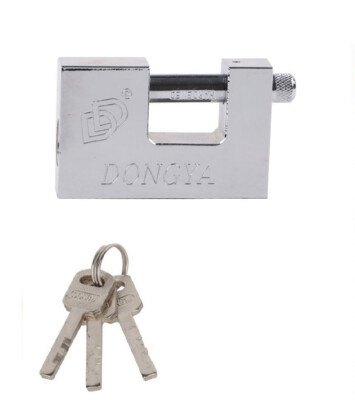Serratura Di Sicurezza In Acciaio Inox Con Lucchetto - 3 Misure Disponibili (3, 4, 5 Pollici) - Per Porte, Cancelli, Armadi, Rimesse