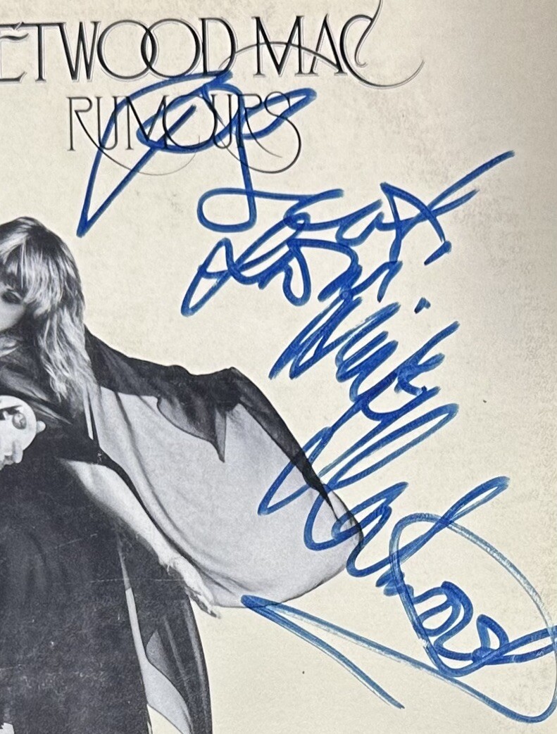 Mick Fleetwood signed Fleetwood Mac Rumours album proof vinyl proof STAR autographed Mick Fleetwood signed Fleetwood Mac Rumours album proof vinyl proof STAR autographed