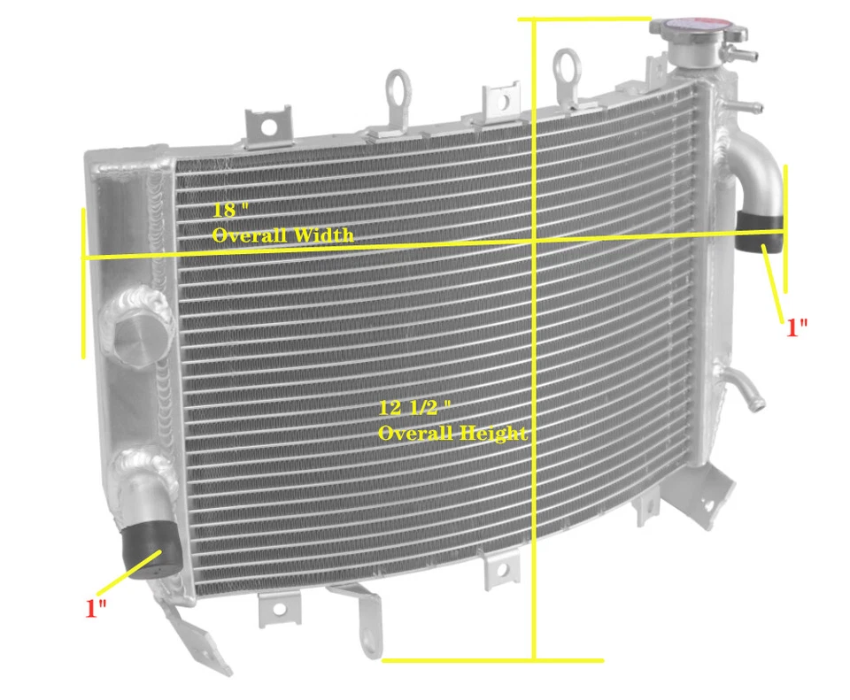 Radiator For 2003-2004 Kawasaki NINJA ZX6R ZX-6R ZX636 ZX6RR ZX600 OEM39061-0010 Foto 3 de 4