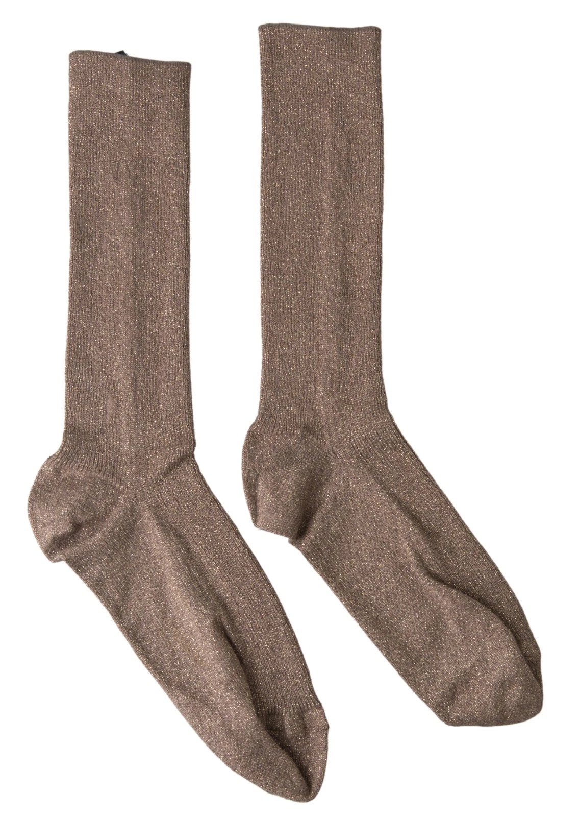 DOLCE & GABBANA Socks Brown Viscose Stretch Women Accessories s. L RRP 150usd