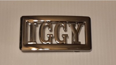 IGGY Custom Personalized Name Belt Buckle -Put your name or word on Buckle