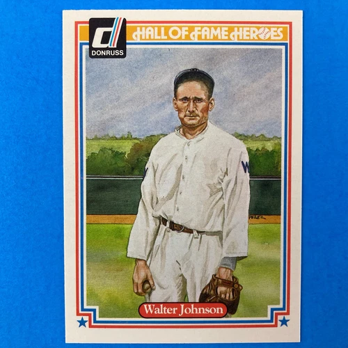 Walter Johnson 1983 Donruss Hall of Fame Heroes #2 MLB Washington Senators