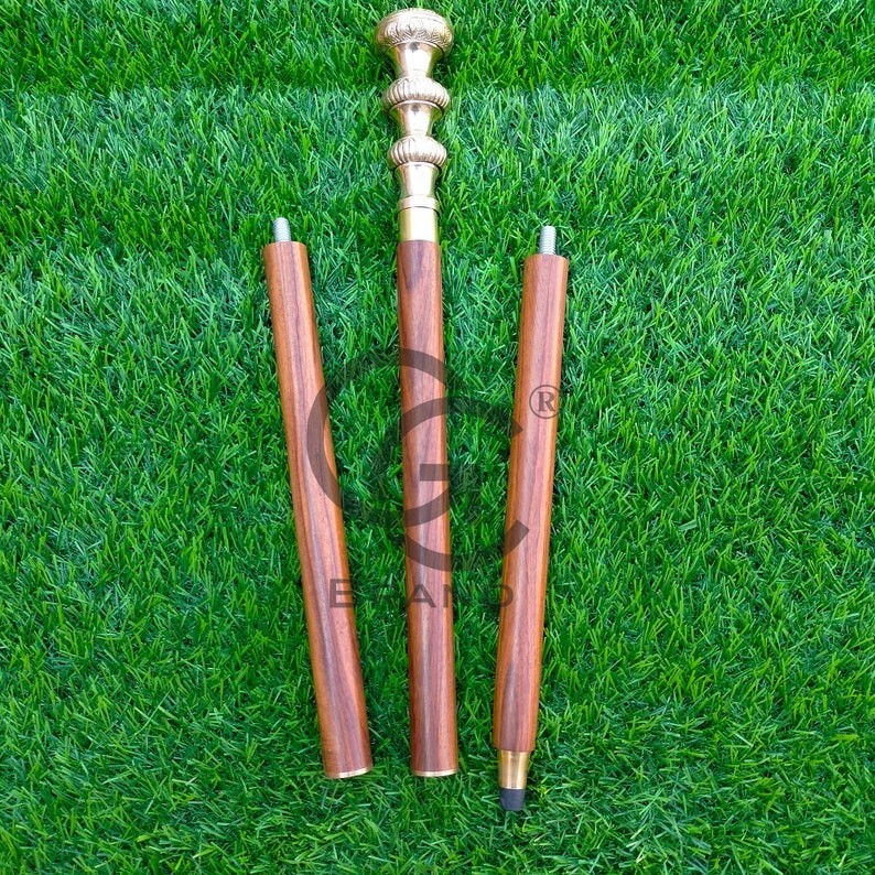 Solid Brass Nautical Designer Round Knob Handle V… - image 1