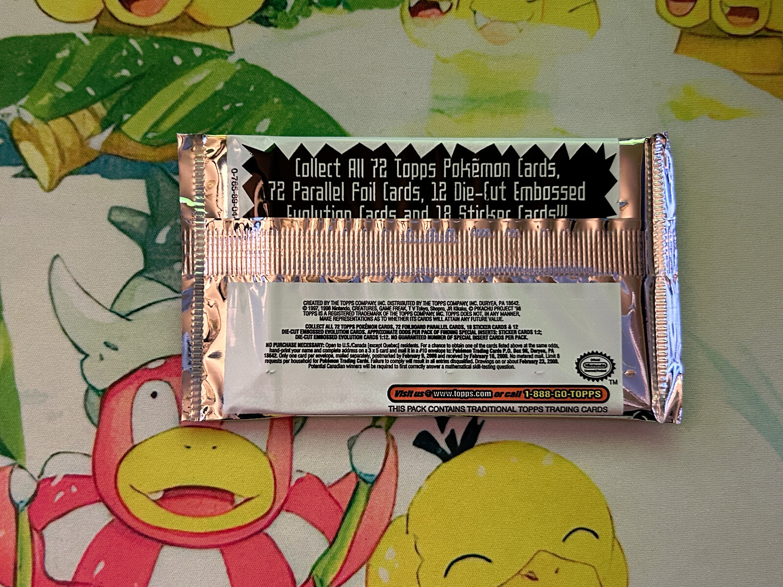 SEALED Topps Pokemon The First Movie Trading Cards Booster Pack Black Label NEW - Picture 2 of 2