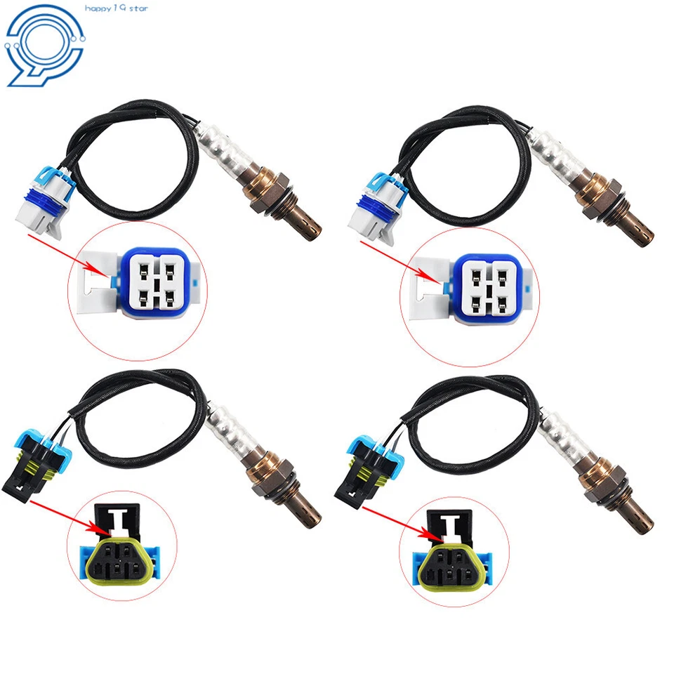 4pcs Upstream Downstream O2 Oxygen Sensor For Cadillac Escalade EXT 6.0 2003-06 - Image 3 of 4