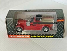 NIB Ertl 1926 Seagrave Firetruck Bank
