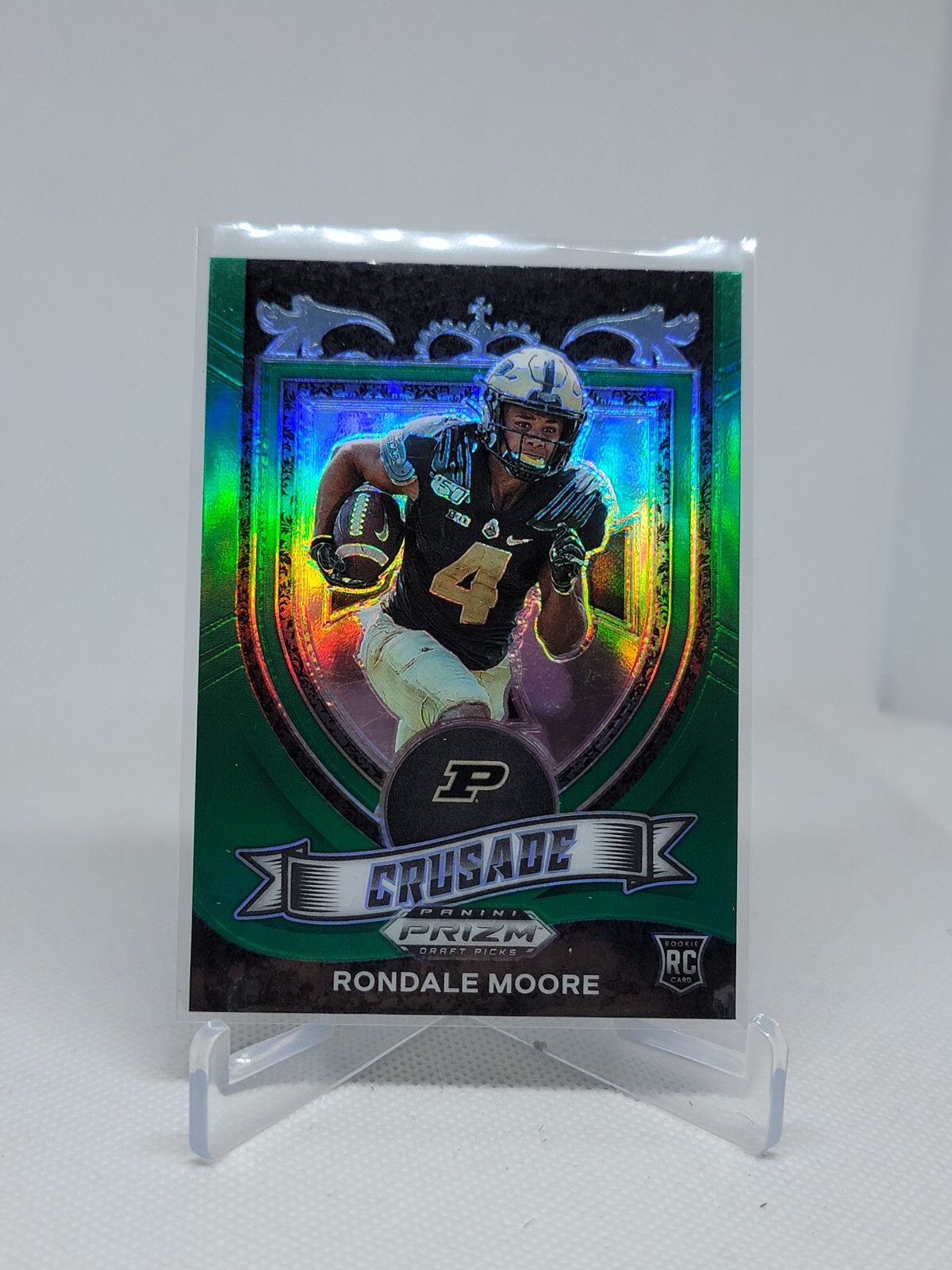 2021 Prizm Draft Picks Rondale Moore Crusade Green Prizm #171 Cardinals C7A