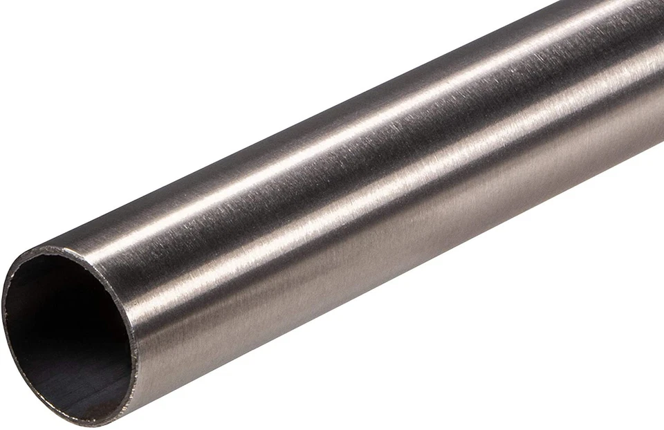 Vestiti Rotondo Tubo Armadio Asta Guardaroba Acciaio Inox 1000-2000 MM Ø 25 MM - Immagine 2 di 4