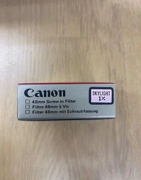 Canon 48mm Screw In Filter Skylight - BRAND NEW -  to fit AF35ML & Others - Image 2 of 4