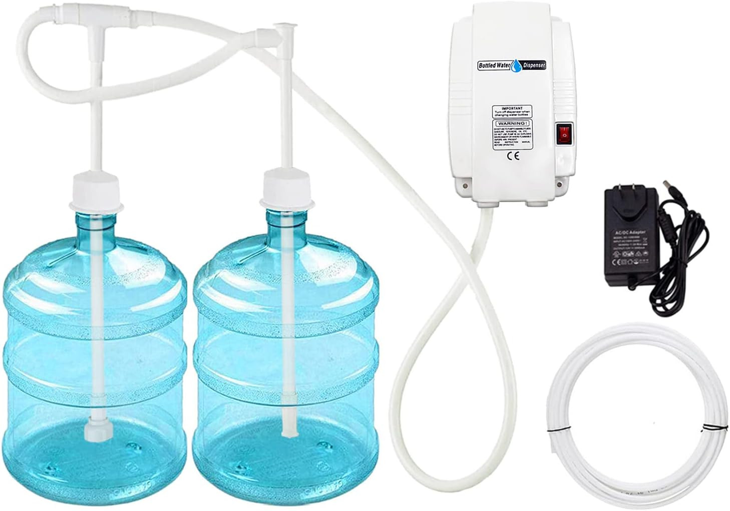 Water Dispenser 5 Gallon Bottle Water Pump System 60PSI for Fridge Ice Maker Fau