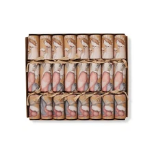 Christmas Crackers - BonBons - 8 x Handmade, "Pink Cockatoo" - Plastic Free