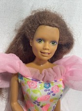 Vintage Rare 1987 Mattel Barbie Doll African American Woman Articulated W/items