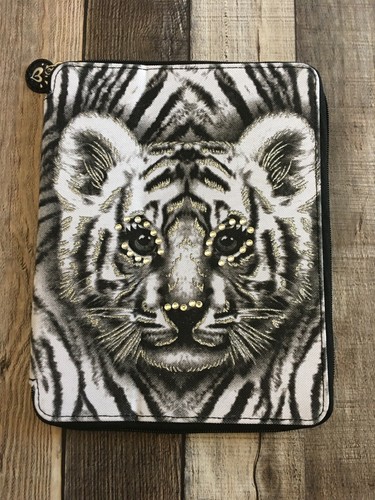 Justice Girls Multi Typography Tiger Canvas I Pad Tablet Case Holder Glitter Cas Ebay