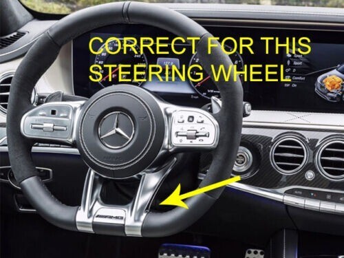 Inserto Volante Compatibile per Mercedes CLS CLA SLS SLK Classe A C E G S AMG - Bild 5 von 12