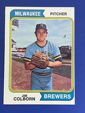 ⚾ 1974 Topps Baseball Base Card #74 Jim COLBORN - EXMT or better ⚾