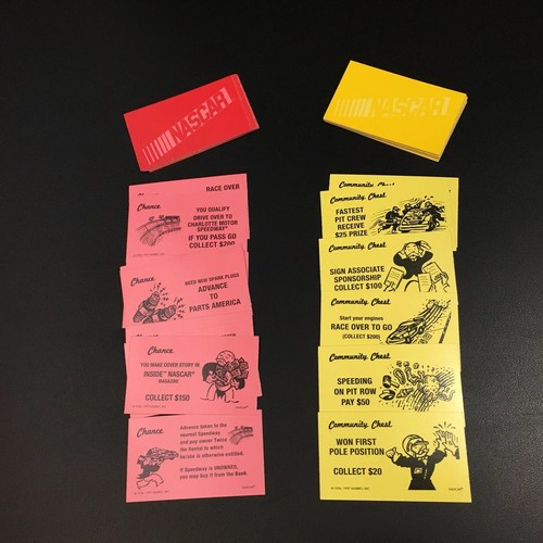 Monopoly NASCAR 1997 edición de coleccionista Cofre comunitario de piezas de repuesto Chance - Imagen 9 de 11