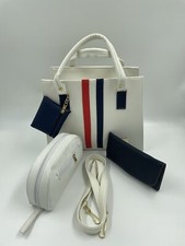 Tote Purse Handbag Faux Leather Cross Body Combo w Wallet, Cosmetic bag Gift Set
