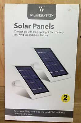 Ring Spotlight Cam/Ring Stick Up Cam Battery White Solar Panels