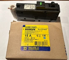 Square D HOM115AFI 15 A Miniature Circuit Breaker