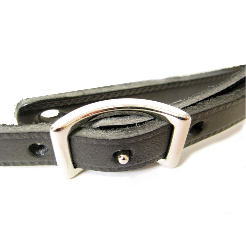 Correa de guitarra de cuero estilo vintage Gretsch - negra Foto 4 de 4