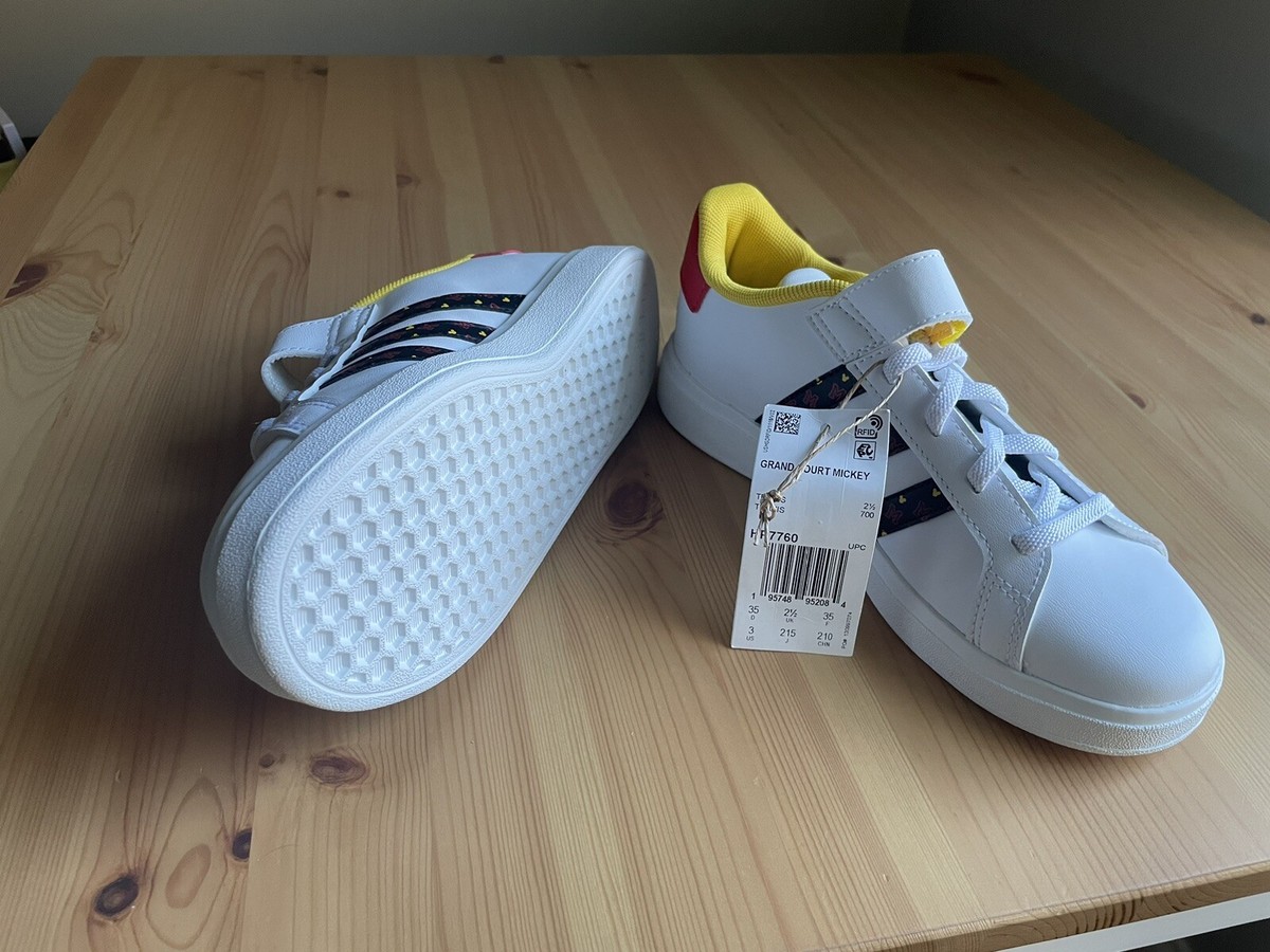 ADIDAS X DISNEY GRAND COURT MICKEY MOUSE HOOK LOOP SHOES Sneakers