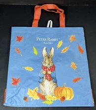 Peter Rabbit Beatrix Potter Thanksgiving Pumpkin Reusable Shopping Tote Bag
