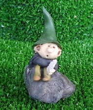 Secot 754257 "Gnomo Bambin sul Sasso" Figure Norvegesi in Resina" Dipinti a mano