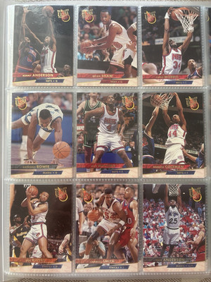Fleer Ultra 93-94/ NBA Basketball Karten Lot 96 Stück Sammlung