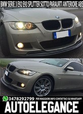 SOTTO PARAURTI BMW SERIE 3 E92 E93 SPOILER ANTERIORE M SPORT SPLITTER ABS NERO -
