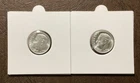 Two (2) 1964 Roosevelt Dimes, 90% Silver, Free Shipping.