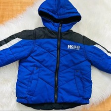 HK58 by Hawke Co Boys Blue Black Puffer Jacket Hooded Coat 2T Performance