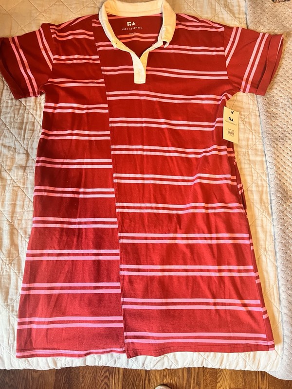 Free Assembly Girls Asymmetrical Polo Dress Size 14/16