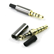Goldener 4-poliger 3,5 mm Klinkenstecker Repa...