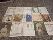 Lot of 15 Vintage Sheet Music Song Books Etude Late 1800s, Early 1900s 8
