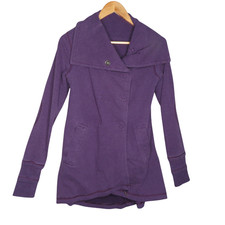 Lululemon Gratitude Wrap Jacket 4 Purple Heathered Deep Zinfandel Stretch