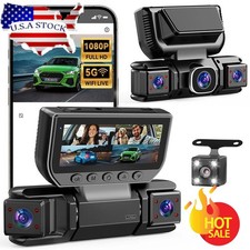 360  Car DVR WiFi 4 Channels Dash Cam Video Recorder,1080P FHD 360 Degree US