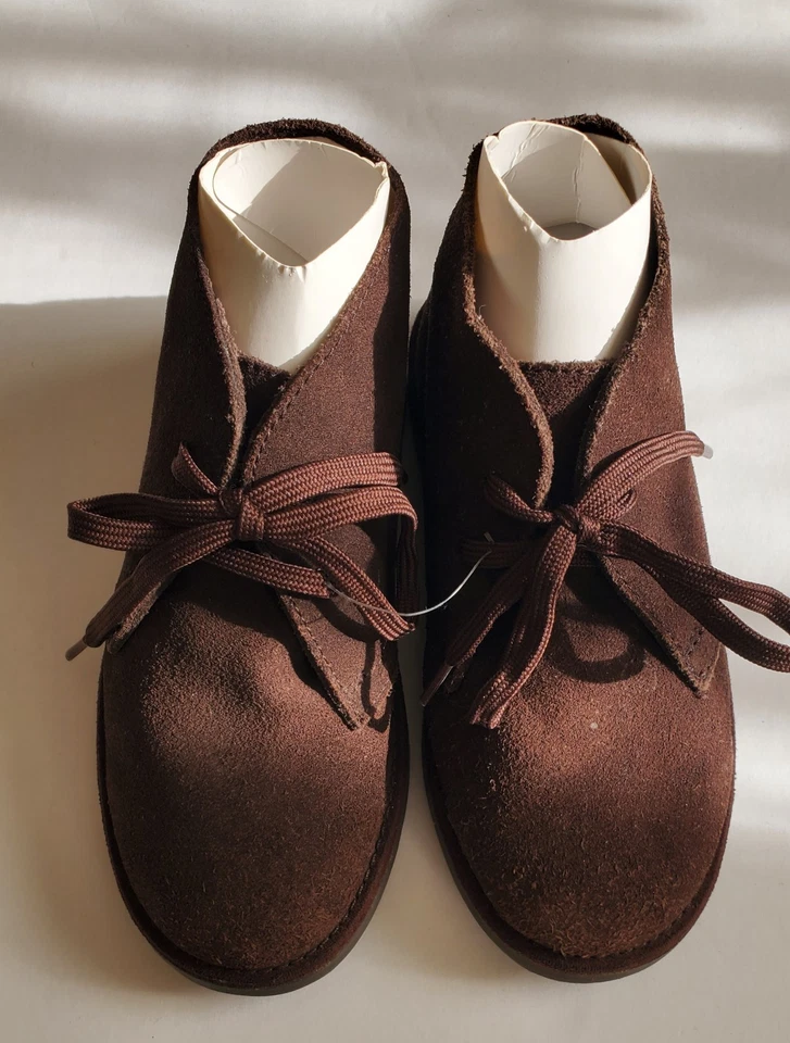 Gymboree Toddler Boys Size 11 Brown Suede Desert Ankle Chukka Boots Shoes NWOT - Image 3 of 4