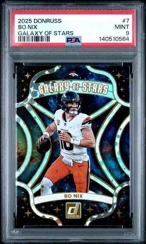 2025 PANINI DONRUSS GALAXY OF STARS #7 BO NIX PSA 9
