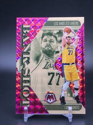 LUKA DONCIC 2024-25 PANINI MOSAIC BANK SHOT PINK PRIZM /149 #7 SSP LAKERS