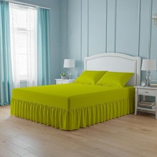 400TC Egyptian Cotton Valance Sheet 40cm Frill Bed Skirt Base Cover Single King