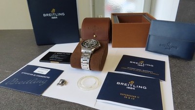 Breitling Superocean II 42mm A17365 Automatic Blue Full Set Armbanduhr