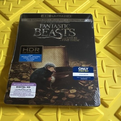 Fantastic Beasts and Where to Find Them 4K UHD HDR, Blu-Ray DVD Steelbook
