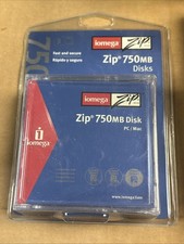 NEW Iomega Zip Disk 750MB Cartridge 3-Pack SEALED In Blister Pack