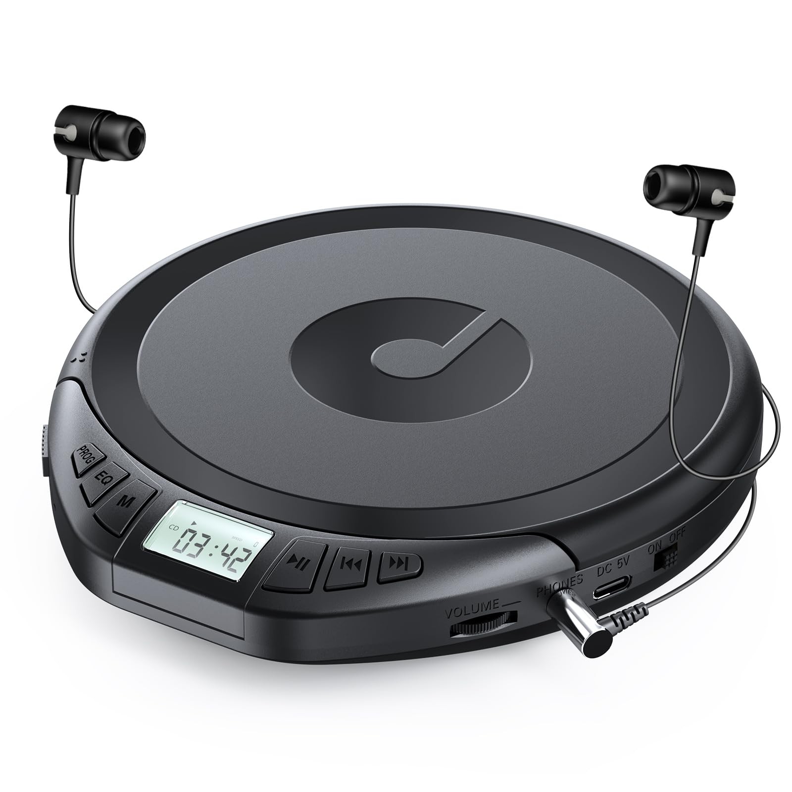 Lecteur CD portable anti-saut pour voiture et enfant résistant aux chocs