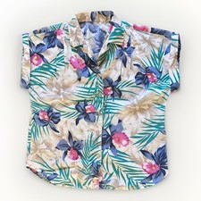 Vintage Medium Tropical Button Up